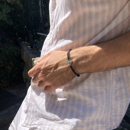 Bracelet Fleur de Lys Noir