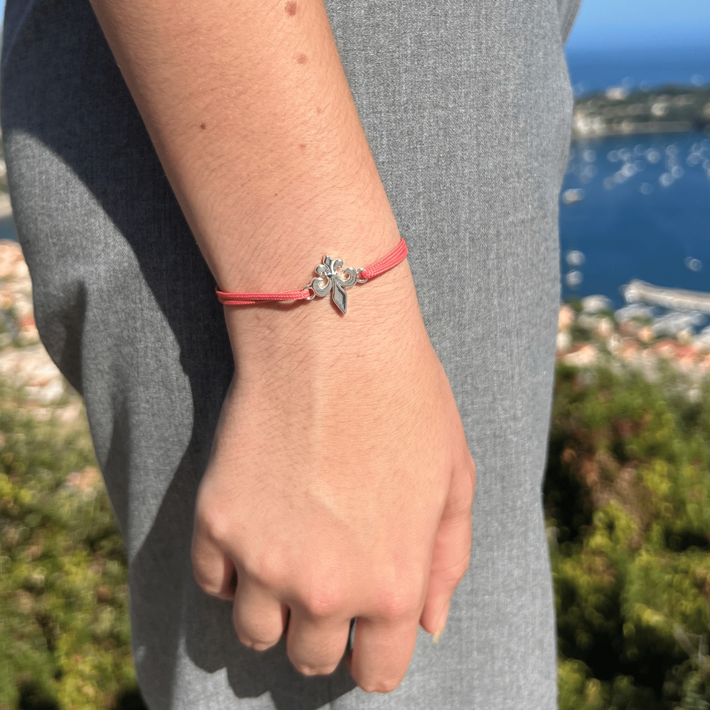 Bracelet rose corail